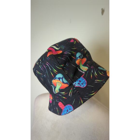 Mushroom 🍄 Novelty Buckhead Hat Artsy Hippie ✌🏻 One Size Unisex - Picture 2 of 6